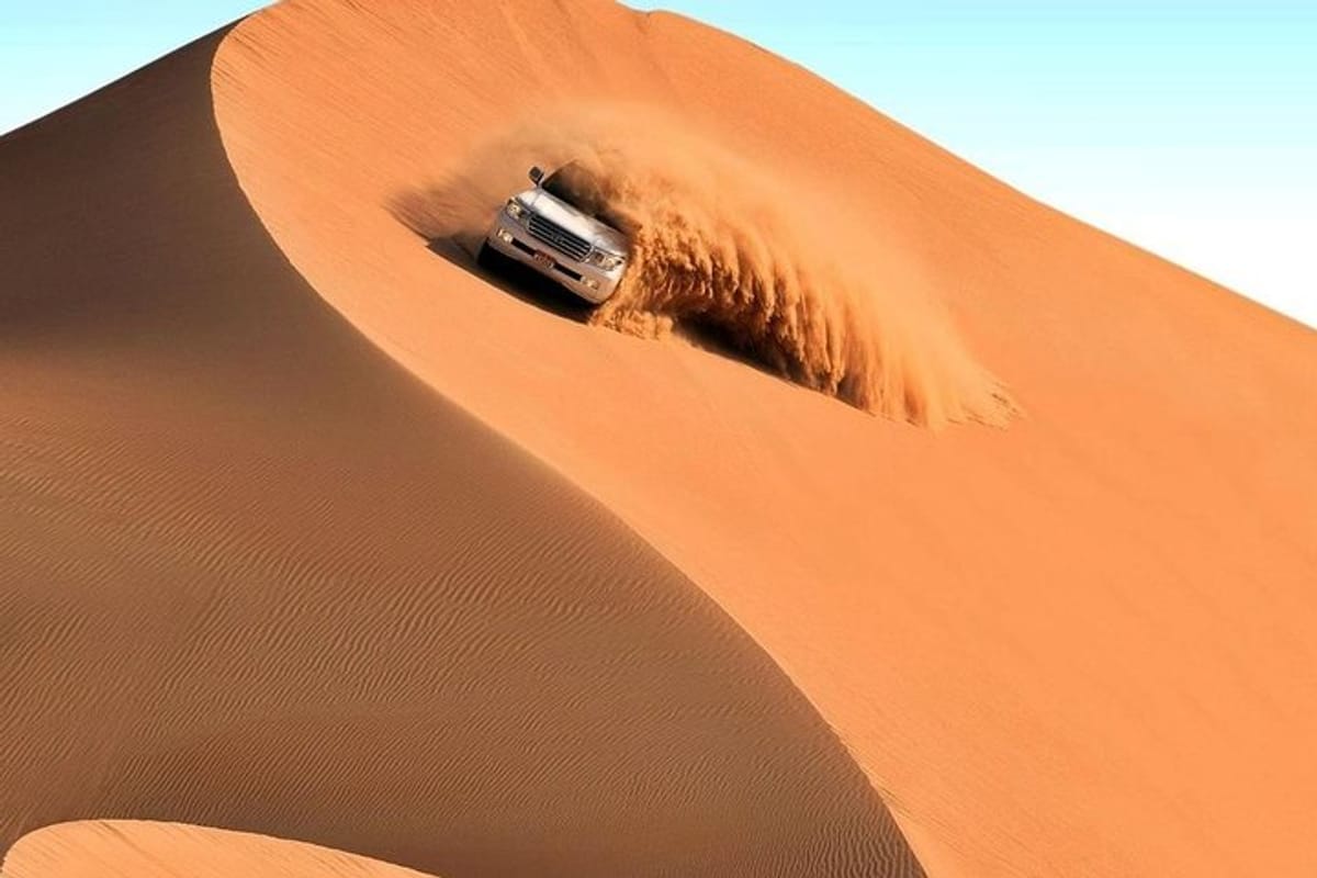 Dune bashing in Desert Liwa